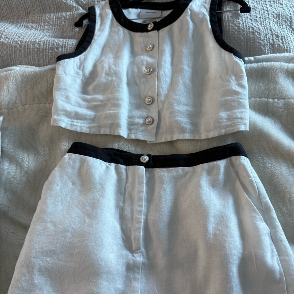 Reformation Roxy Linen Two-Piece set - Picture 7 of 8